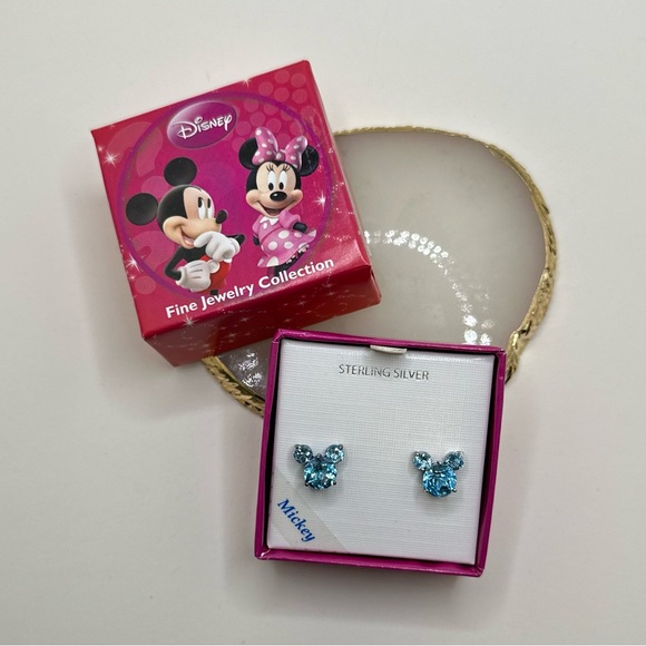 Disney Sterling Silver Mickey Mouse Earrings - Picture 1 of 3